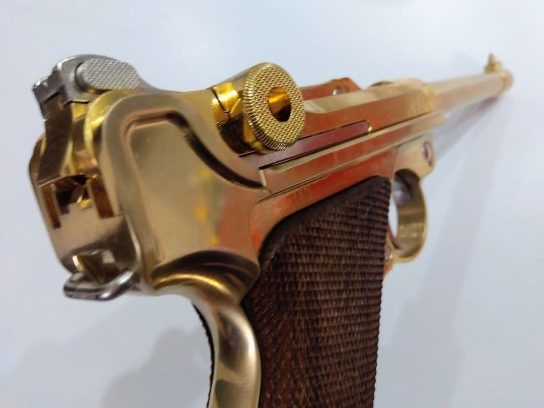 マルシン 金属製モデルガン LUGER P08 MARINE 木製グリップ