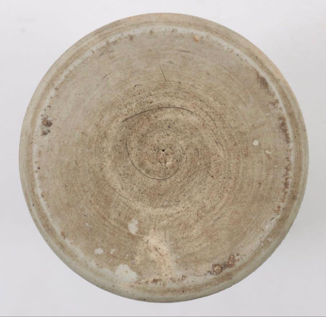 中国古美術品　清の早期　康熙　染付　青花風景筒瓶 H22.7×W7.9cm 合箱