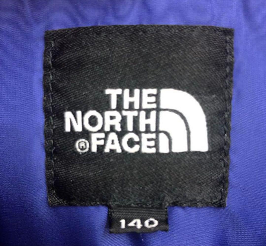 ノースフェイス ダウンジャケット　 レッド×ブルー　HYVENT　キッズ140