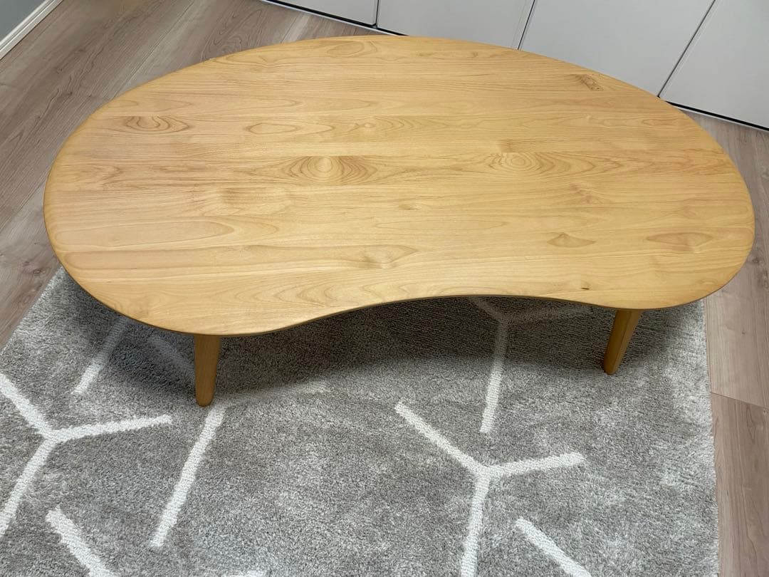 ローテーブル　豆型　ビーン