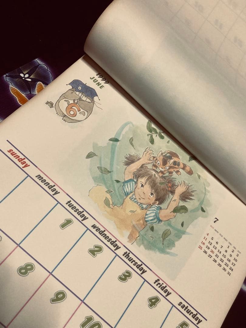 【激レア】カレンダー 1999年　10周年　となりのトトロ