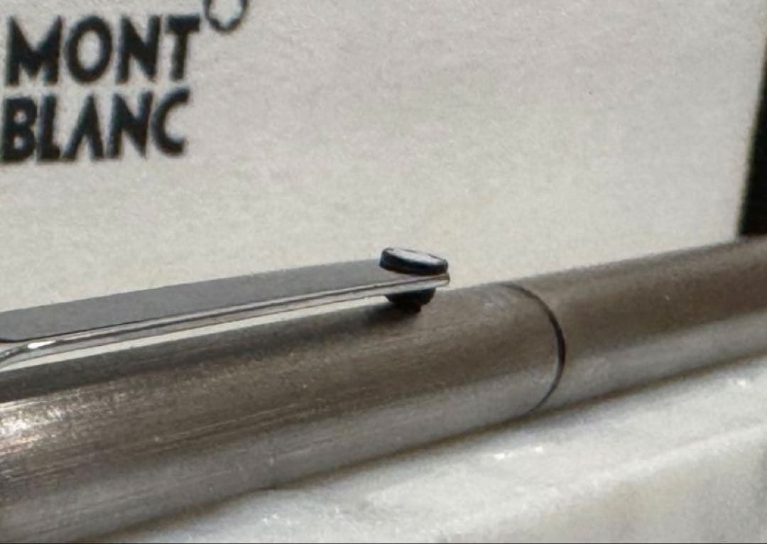 【極美品】モンブラン 2色ボールペン シルバー（リフィルセット）