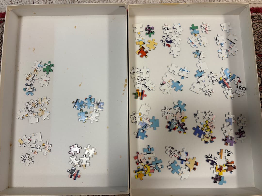 【中古品】スヌーピーカレンダージグソーパズル　1989年版 1000ピース