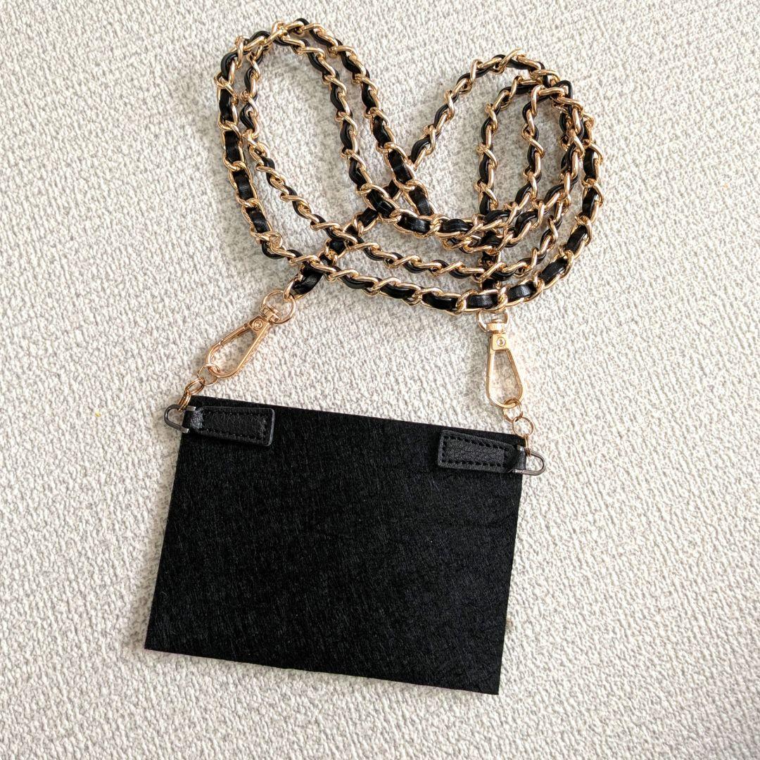 シャネル　ビコローレ　ラムスキン　黒 ミニ財布　カードケース　ケース