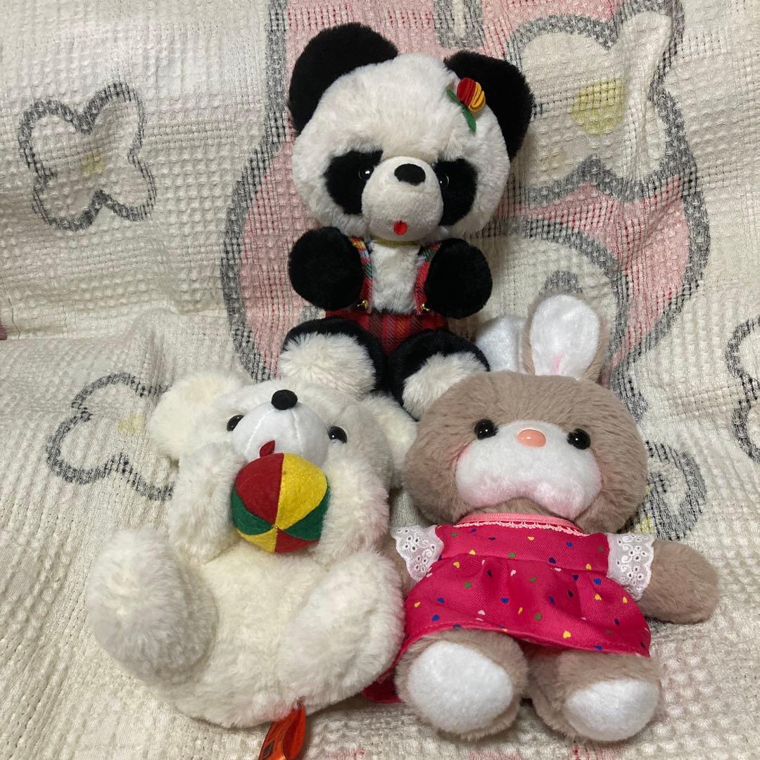 吉徳　レトロぬいぐるみこれくしょん　パンダ＆クマ＆ウサギ　ぬいぐるみ　復刻版