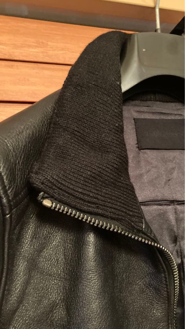 美品☆ ジュンハシモト インナーライダース レザージャケット