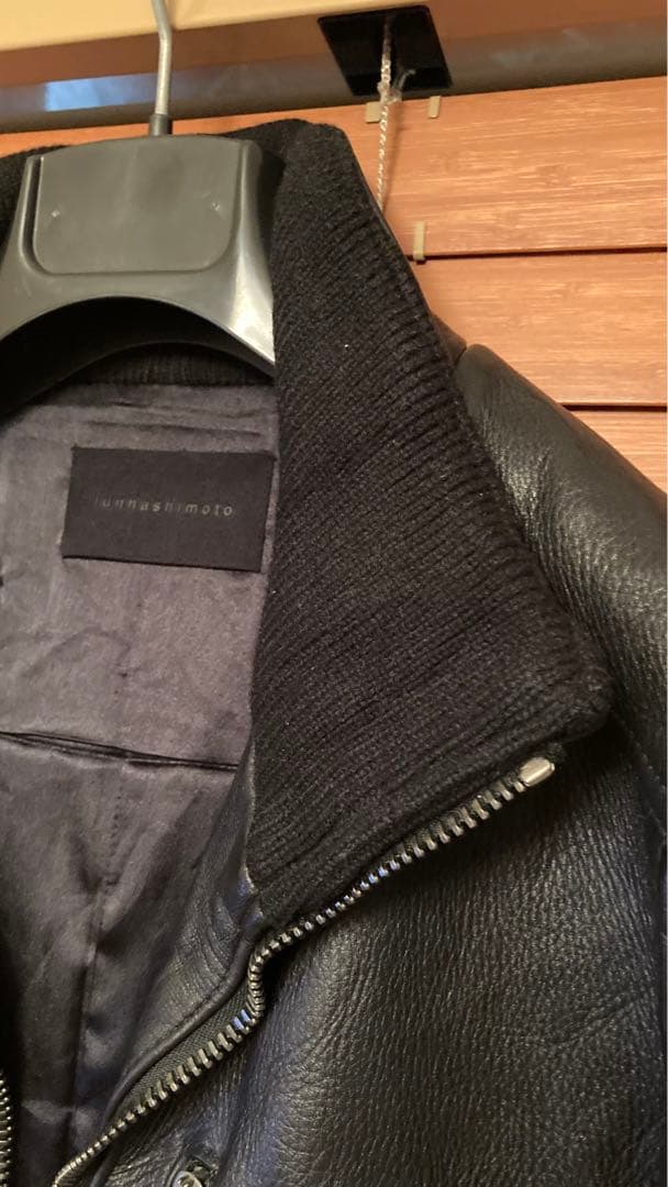 美品☆ ジュンハシモト インナーライダース レザージャケット
