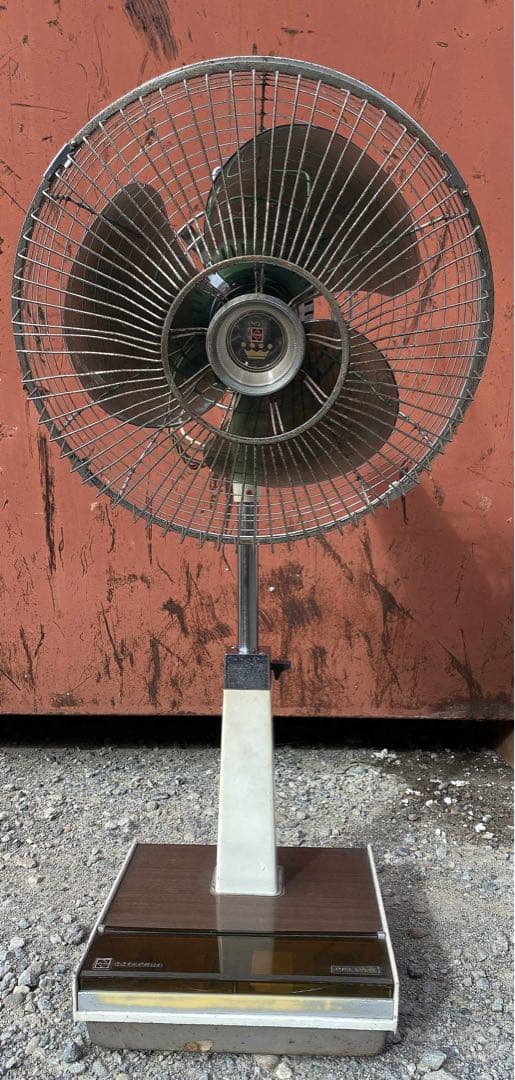 ち*う様 レトロ スタンド扇風機 シルバー