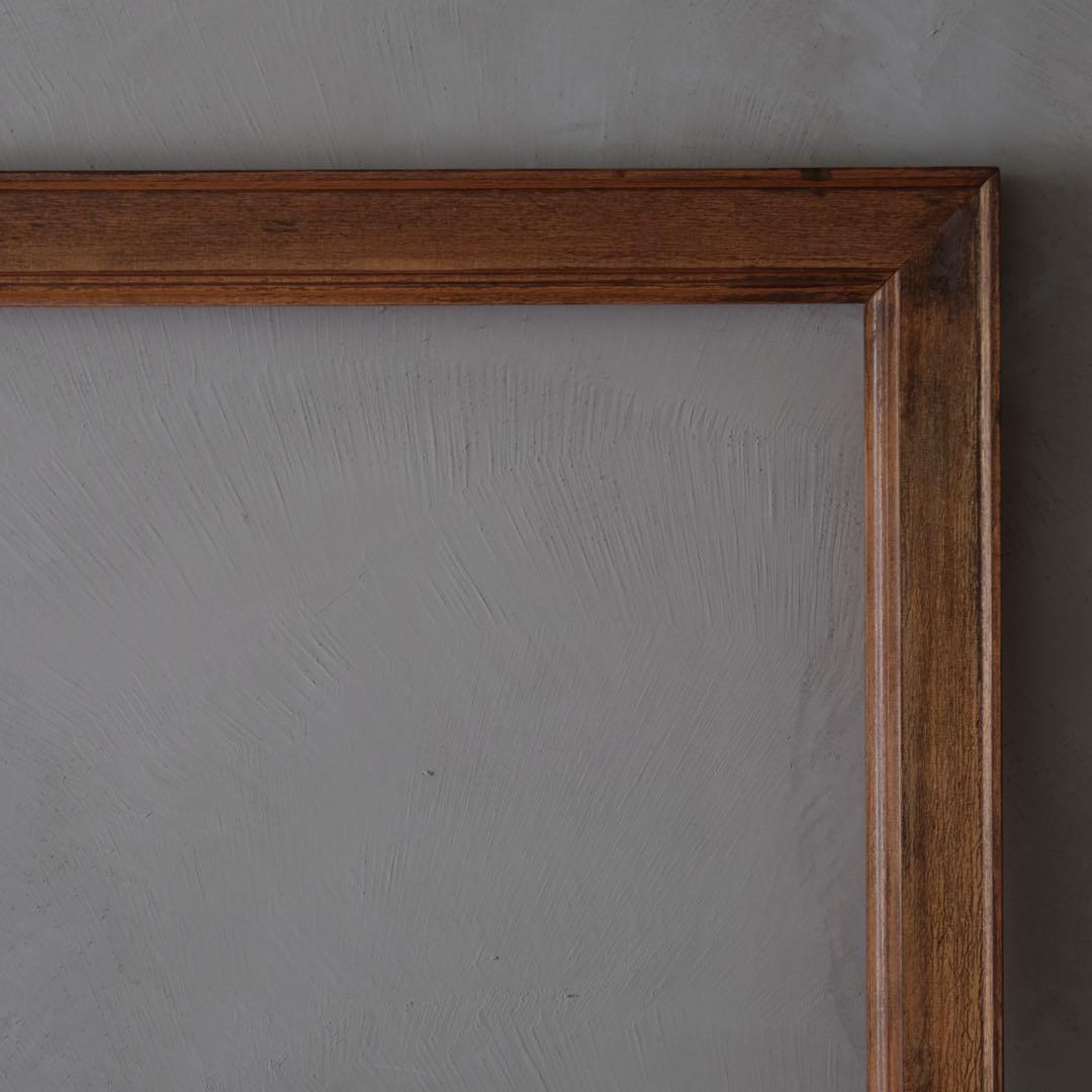 大型木製額縁　フレーム 絵画 レトロ ヴィンテージ 古家具