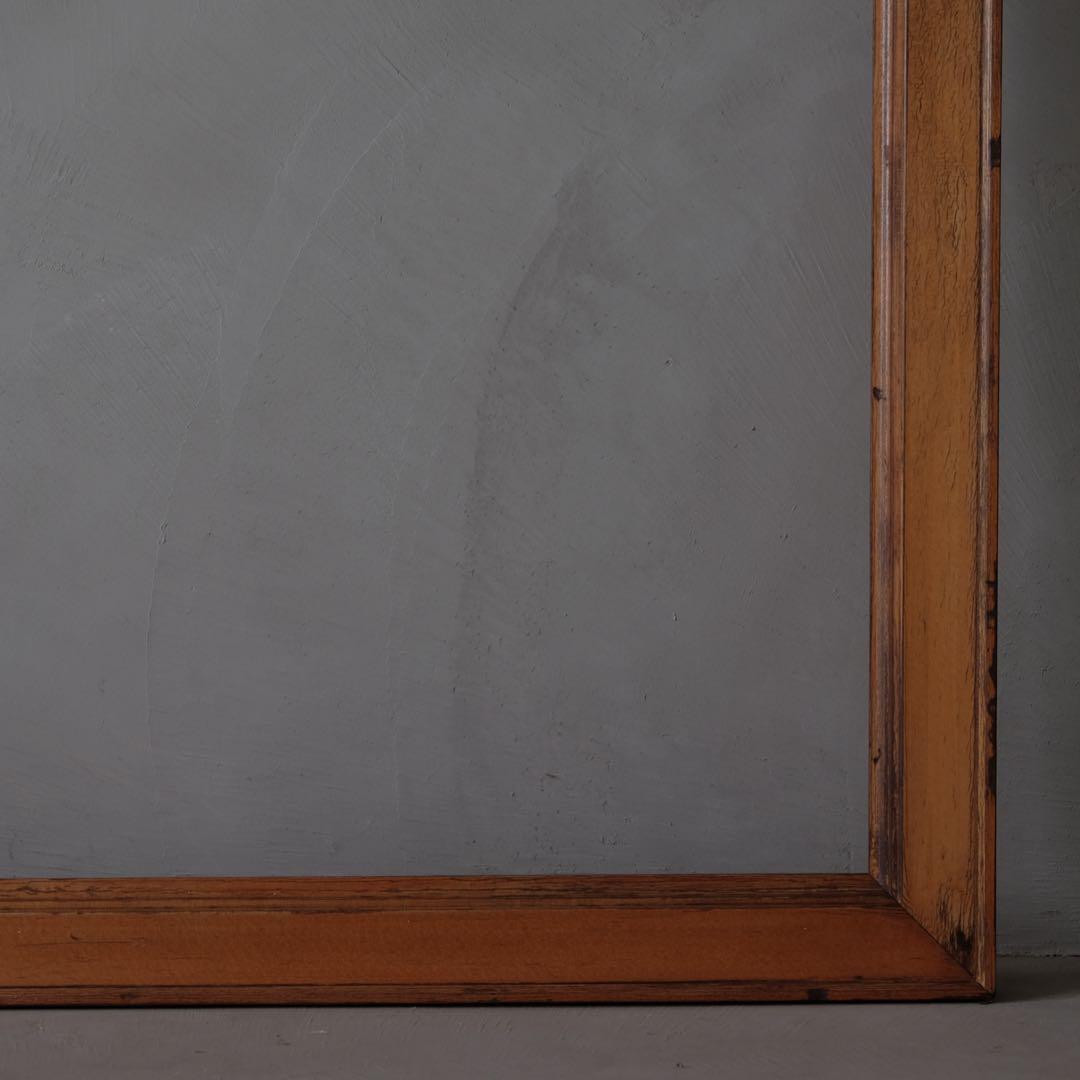 大型木製額縁　フレーム 絵画 レトロ ヴィンテージ 古家具