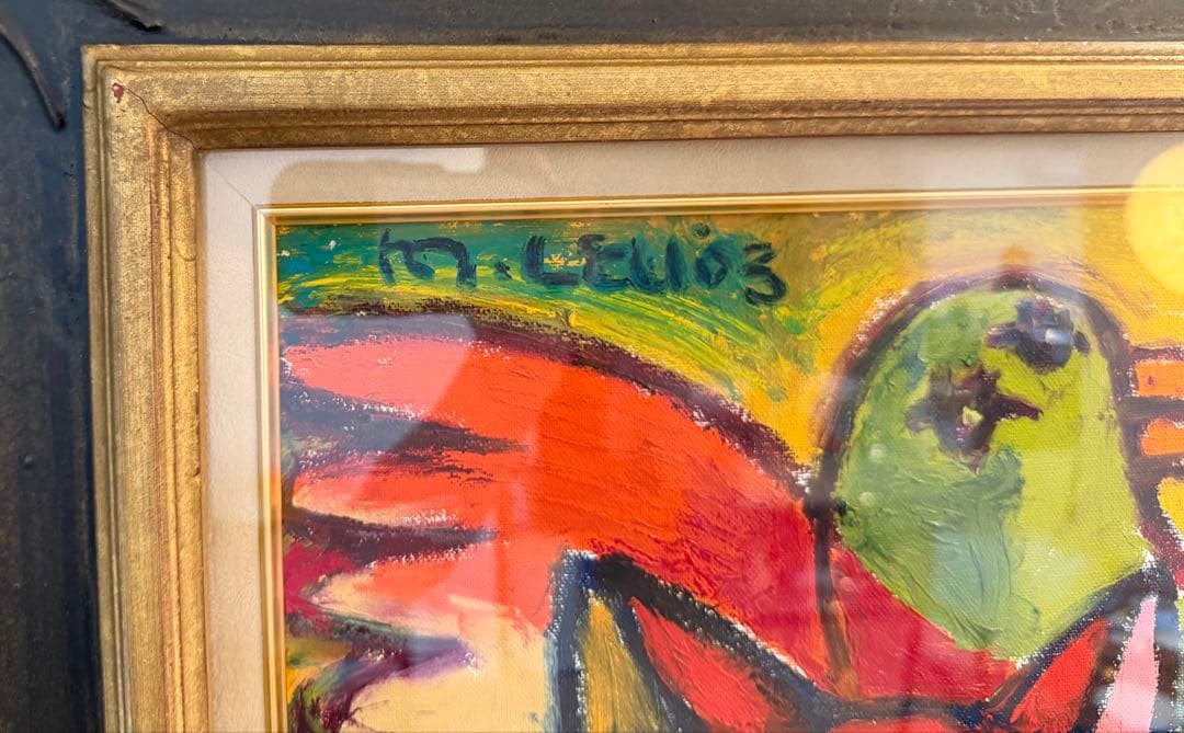 マイケル・ルー 原画 油彩 額装あり