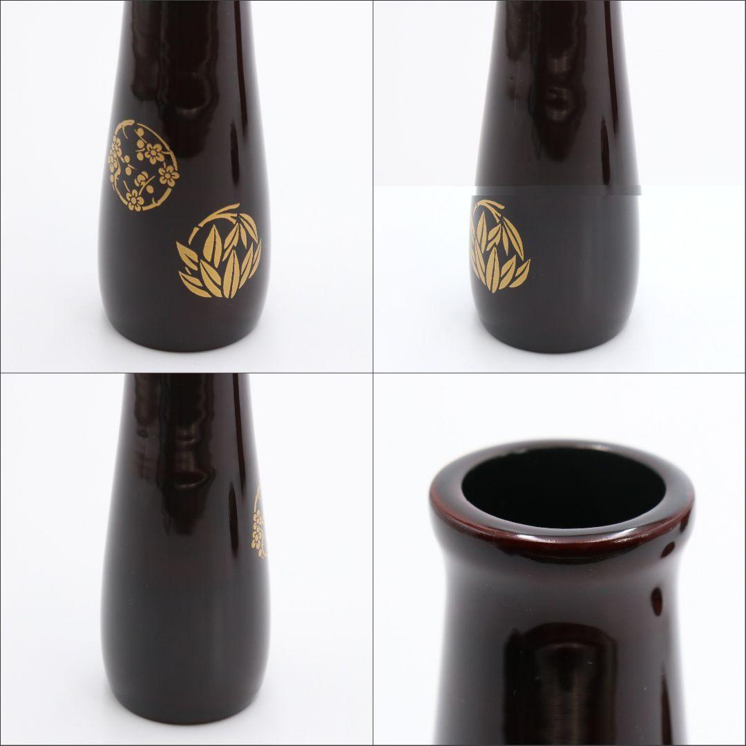 溜塗花丸利休茶箱 茶道具 紙箱付　V196　1F14D