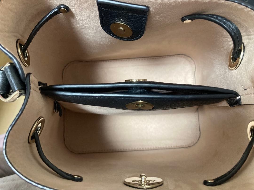 kate spade ケイトスペード マーティ バケットショルダーバッグ 黒