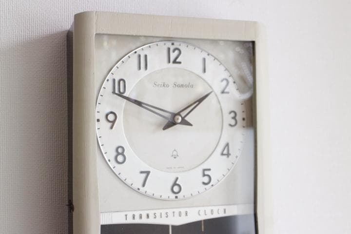 SEIKO ソノーラ SONORA トランジスタ 掛け時計 柱時計 昭和レトロ