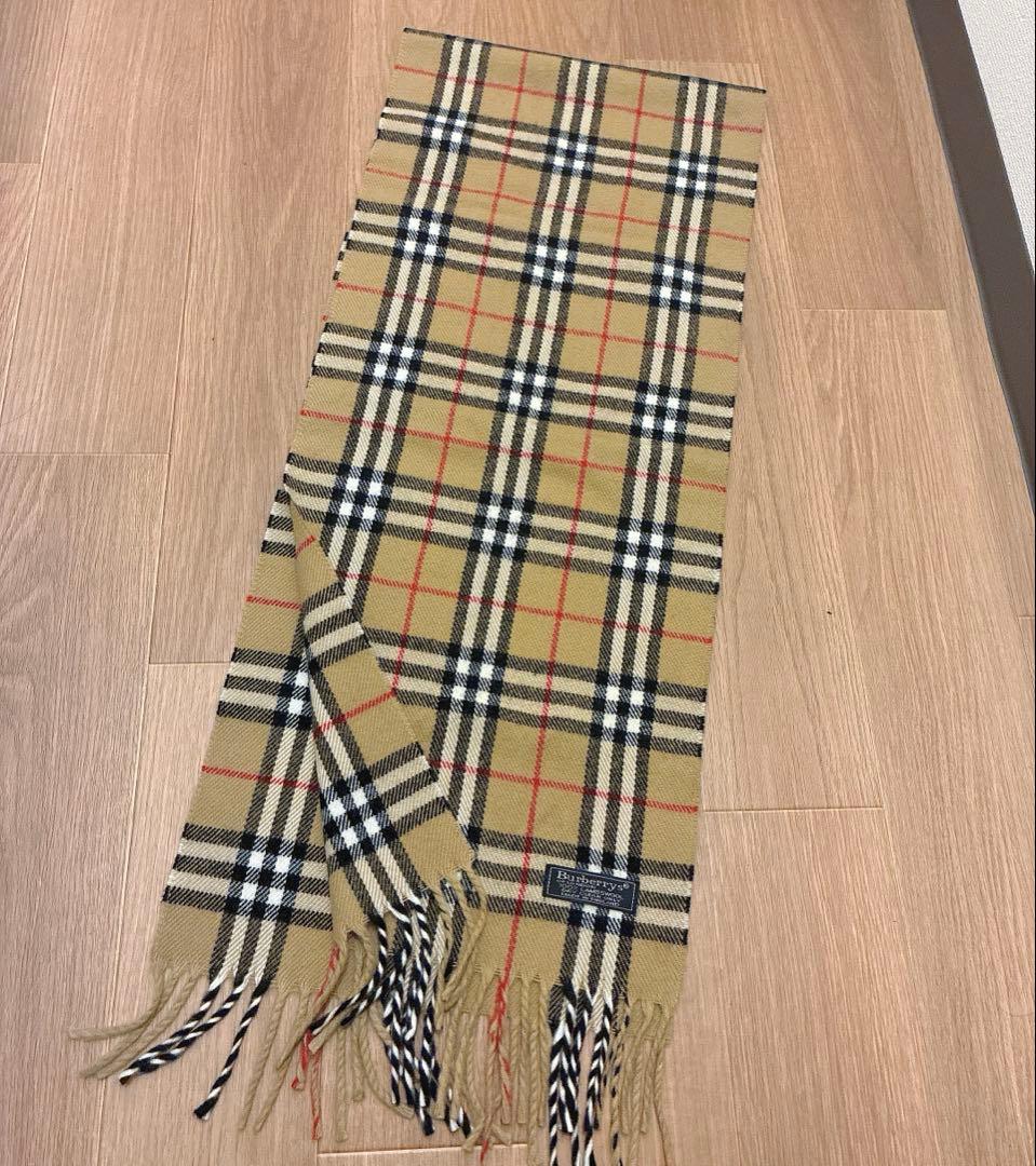 定番【新品未使用】Burberrys マフラー ノバチェック ラムウール100