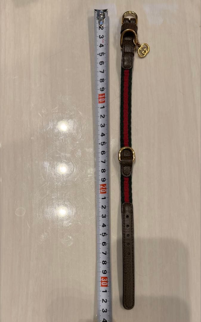 GUCCI ブラックレザーリード &首輪