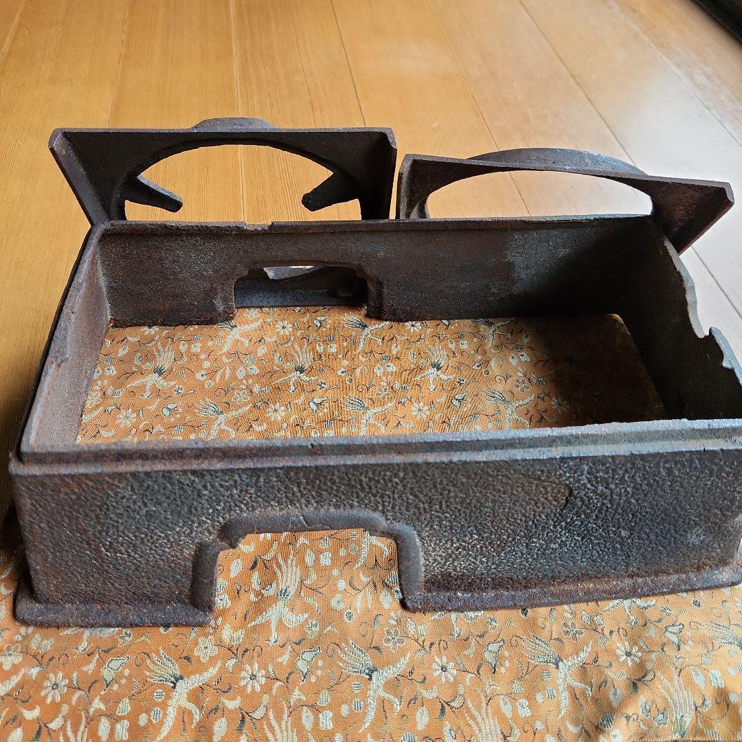 長火鉢鉄生五徳コンロ　茶道具