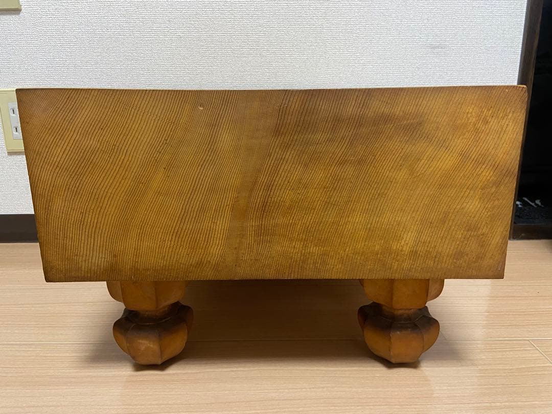 本榧 碁盤 木裏 板目 五寸 繊細な木目 囲碁 将棋 超重量 貴重