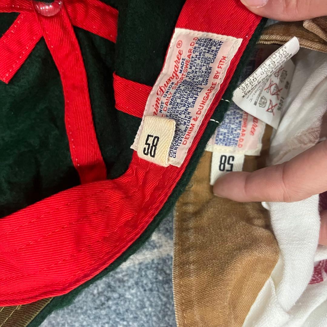 デニムダンガリー　帽子　サイズ58 美品