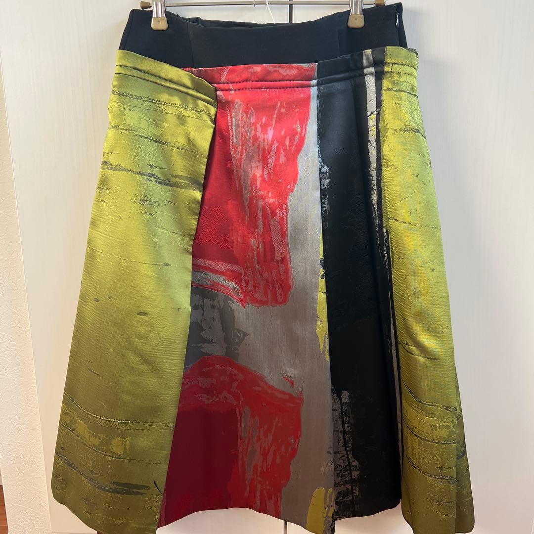 プリント フレアスカート