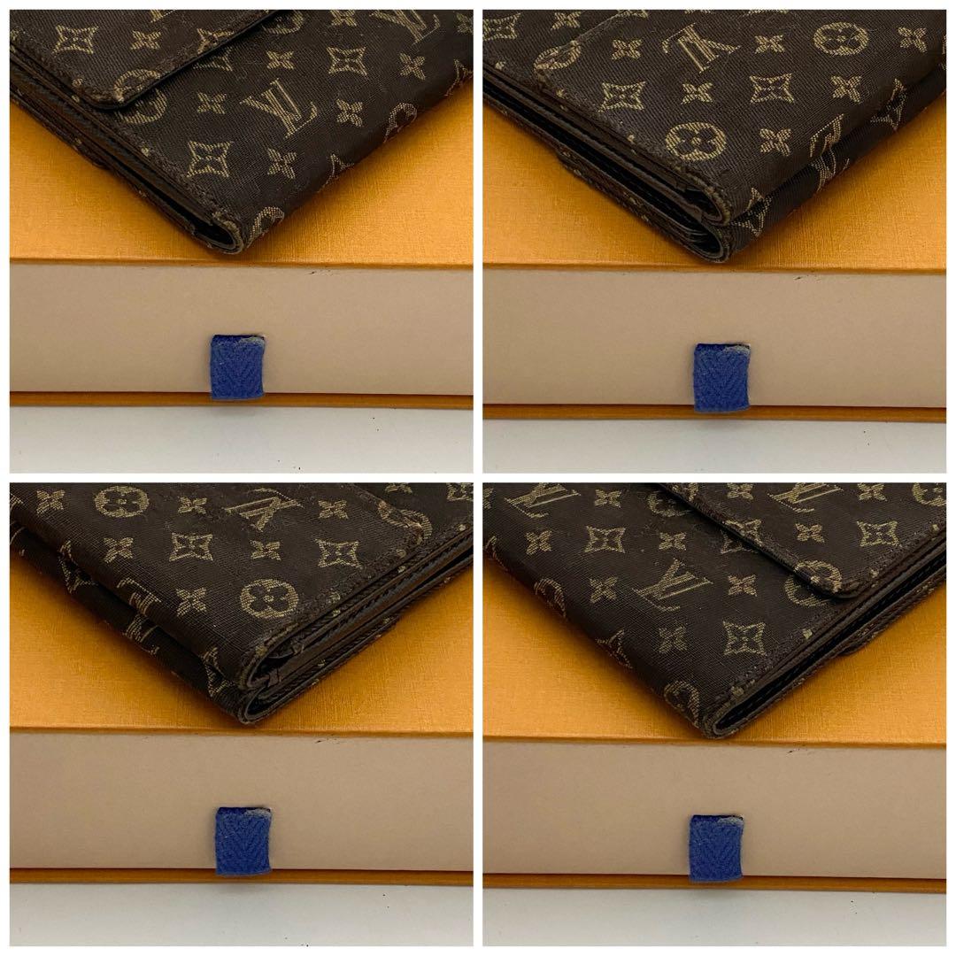 ルイヴィトン　モノグラムミニ　エリーズ　折り財布　wホック　ミニラン