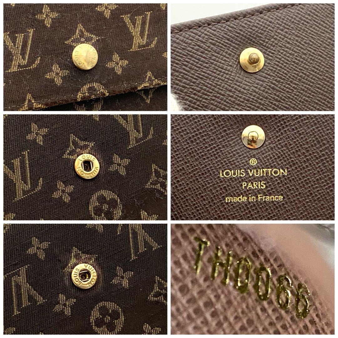 ルイヴィトン　モノグラムミニ　エリーズ　折り財布　wホック　ミニラン