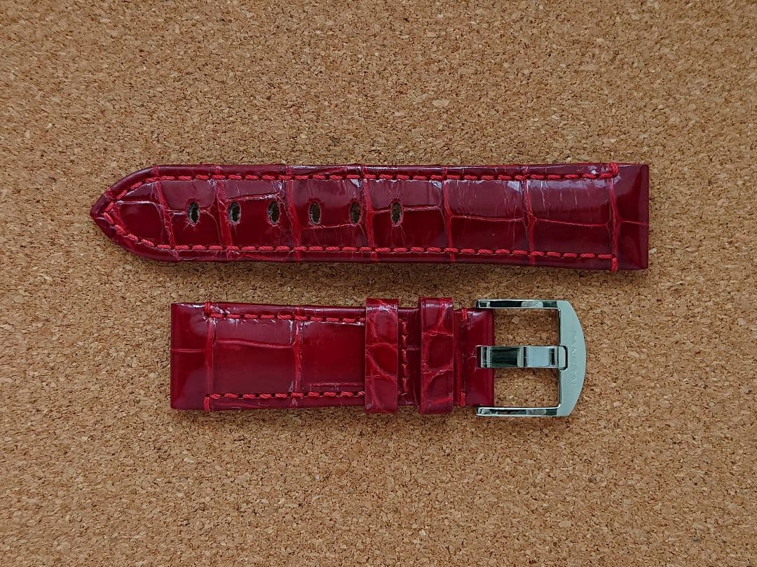 OFFICINE PANERAI ドゥエ アリゲーターベルト&尾錠 純正 正規