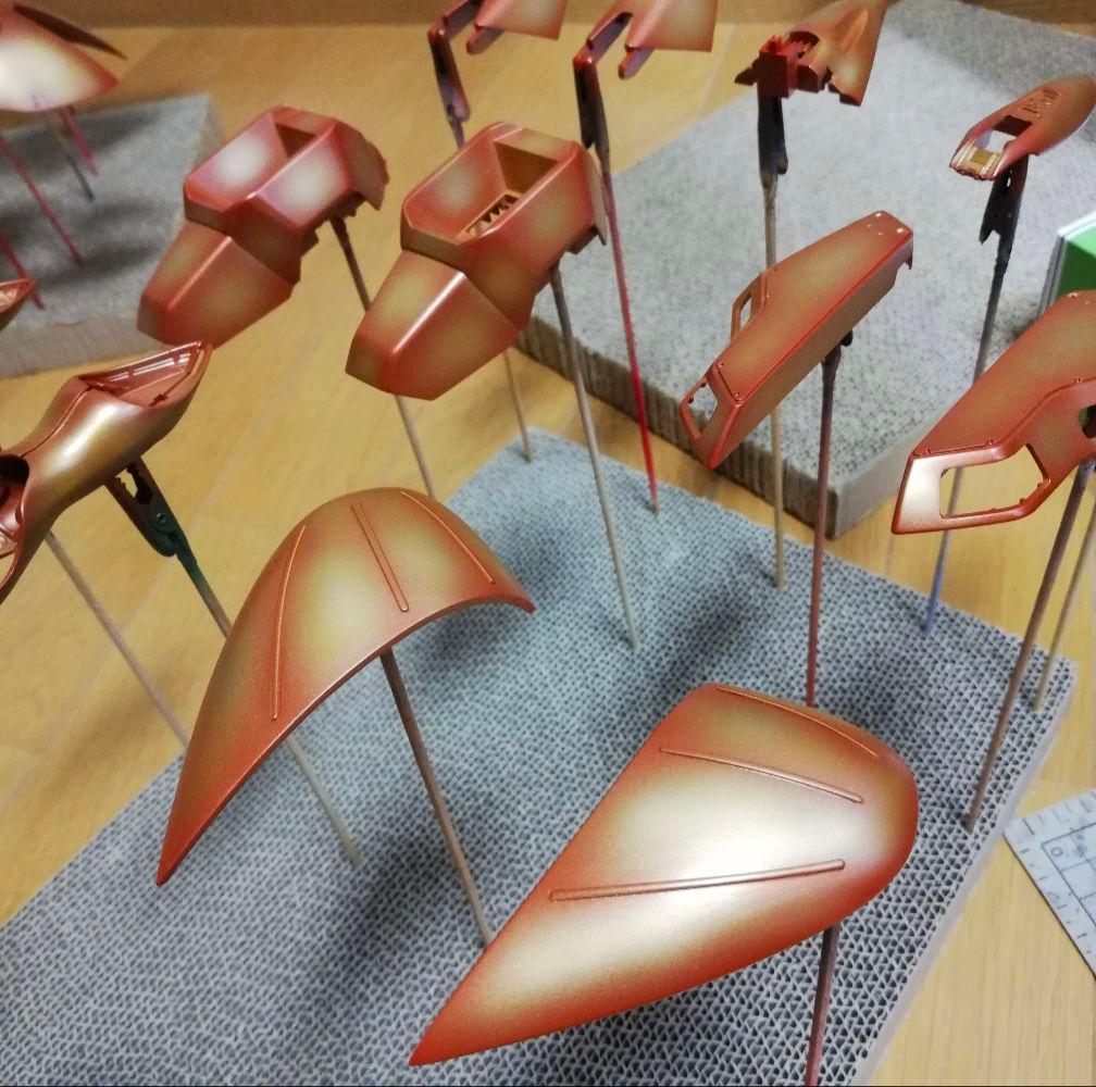 HGナイチンゲール　全塗装完成品　マッドキャンディ塗装