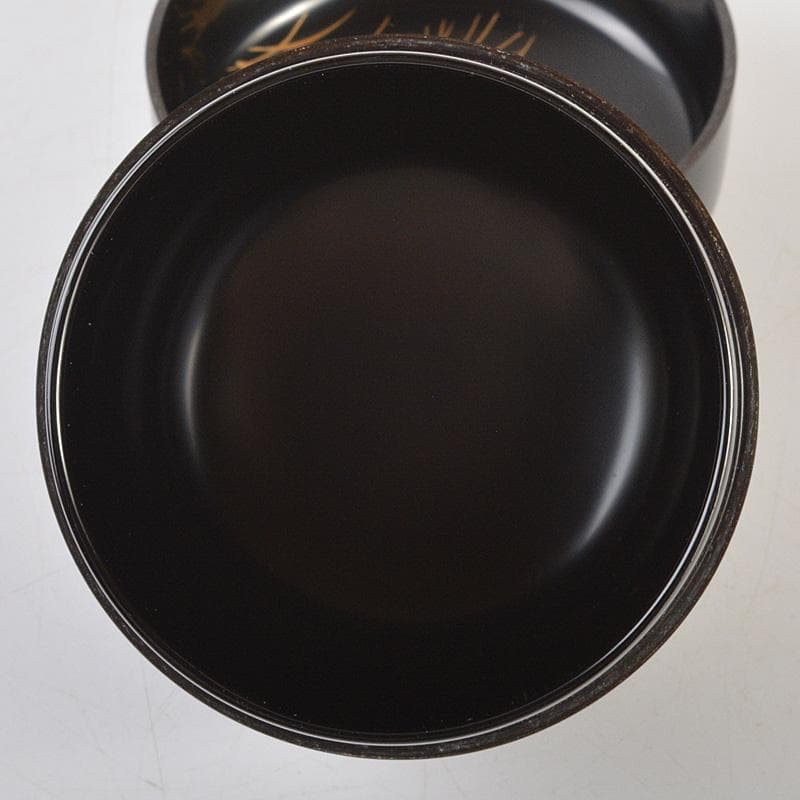 茶道具　啓雲作　螺鈿装飾　虫蒔絵　中棗　共箱　V　6640