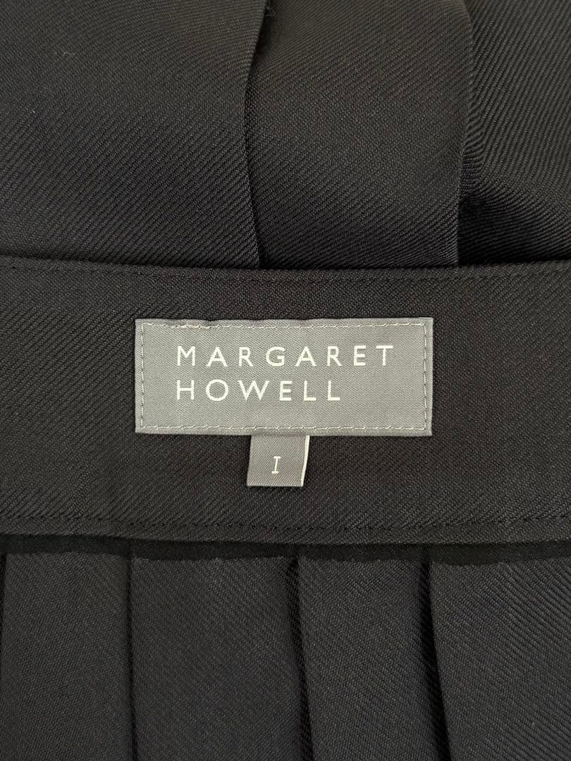 2024マーガレットハウエルWOOL BLEND TWILL プリーツスカート
