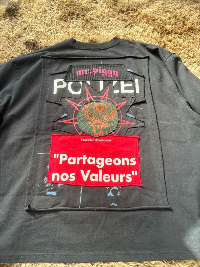 VETEMENTS パッチワークＴシャツ ブラック S 米津玄師着用