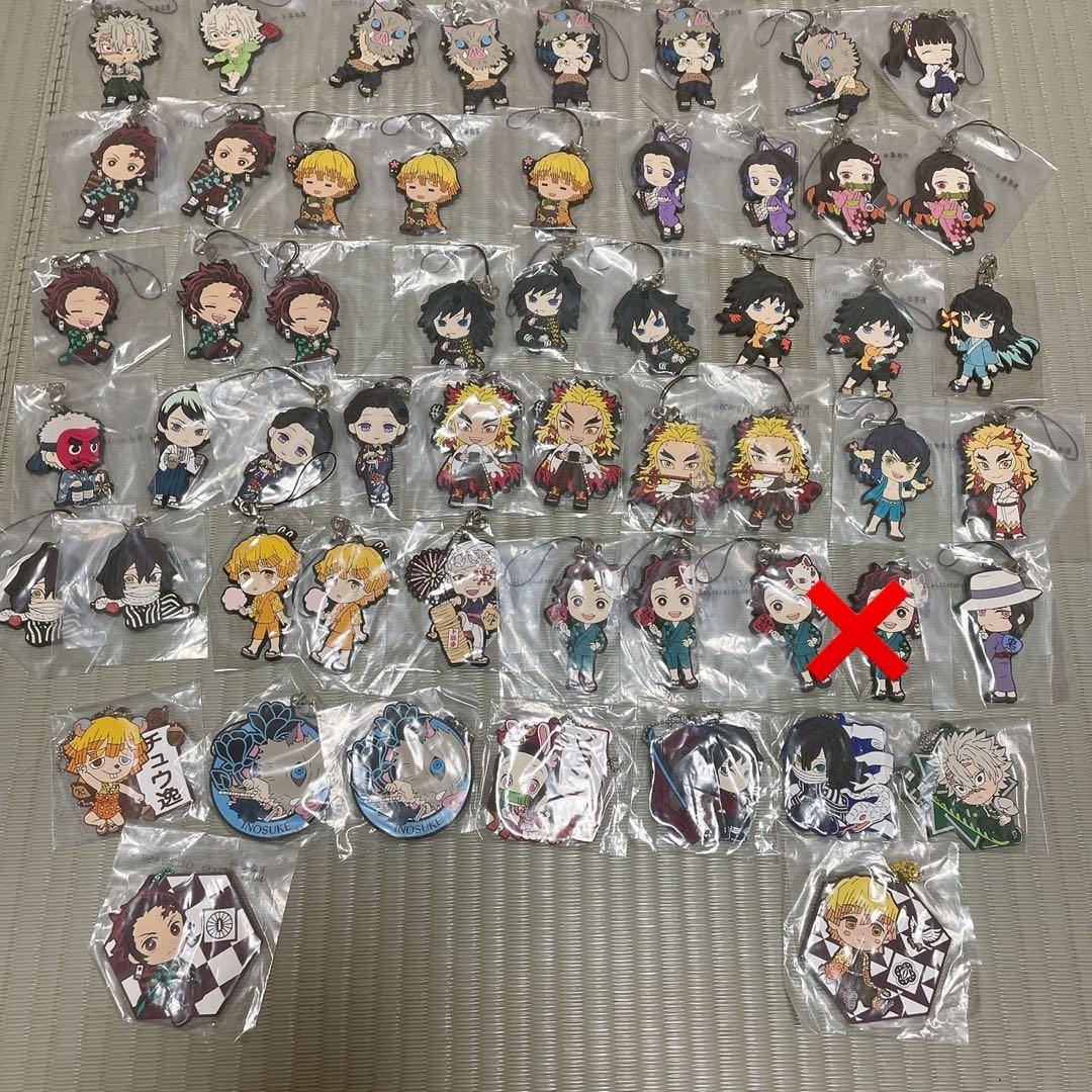 鬼滅の刃　一番くじ　キーホルダー　ラバーストラップ　90個セット　無限城　映画