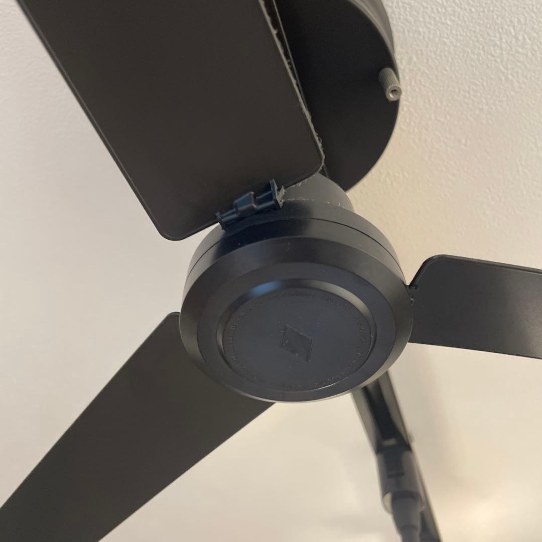 BRID ブラック 3枚羽 シーリングファン