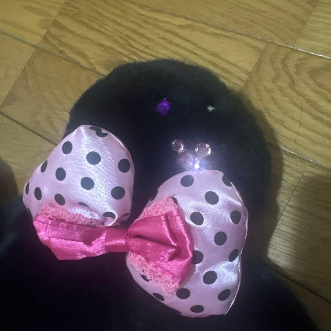 ミッキー風耳付きフリース帽子