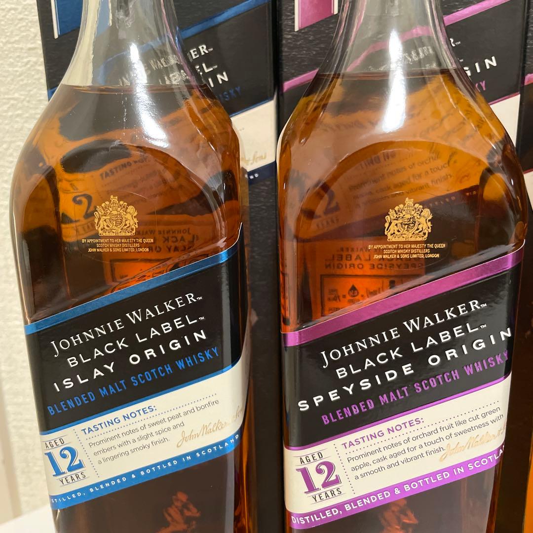 ジョニーウォーカー　5本セット【アイラ/スペイサイド/グリーンラベル/10年】