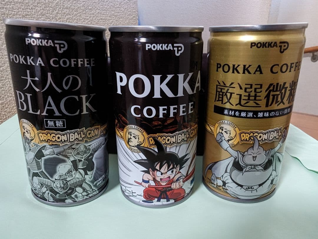 ポッカコーヒー　DRAGON BALL記念缶