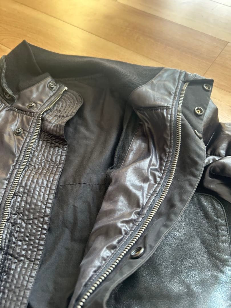 リックオーエンス　黒異素材ジャケット