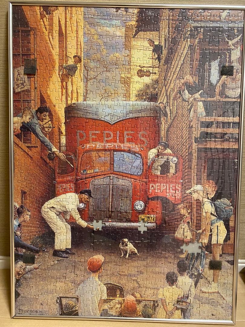 赤いトラックのジグソーパズル