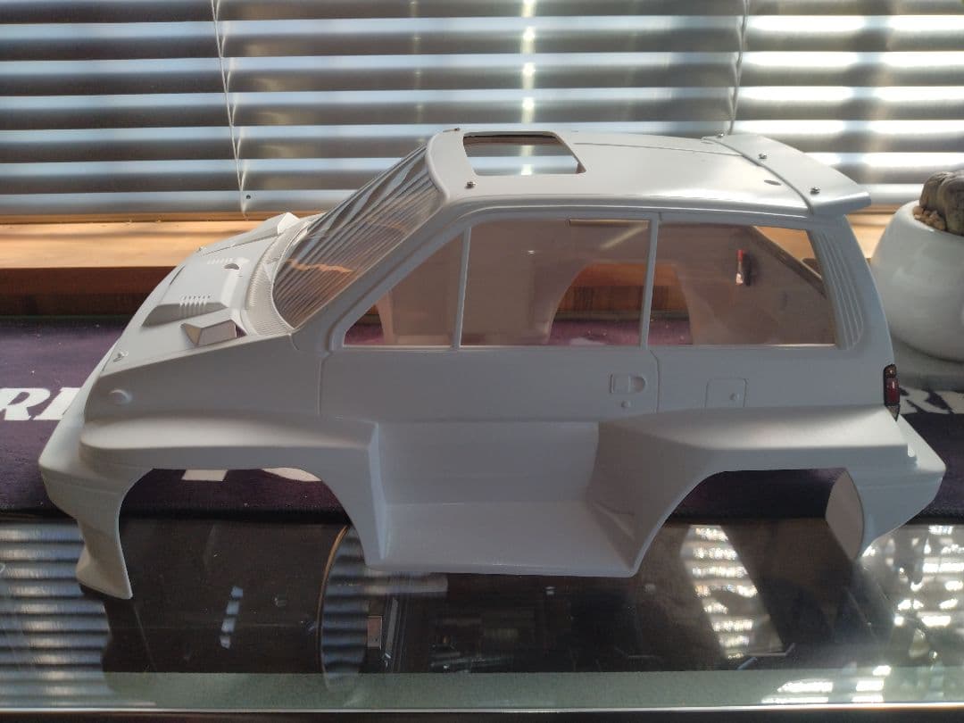 【塗装後未使用】タミヤ　シティターボ　ボディ＆ドライバーフィギュア