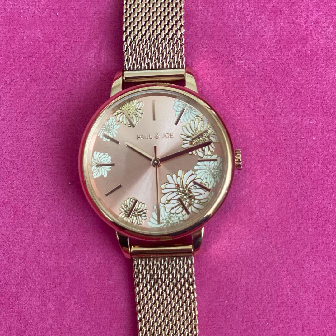 未使用　稼働中　PAUL&JOE ポール&ジョー 腕時計　クリザンテーム