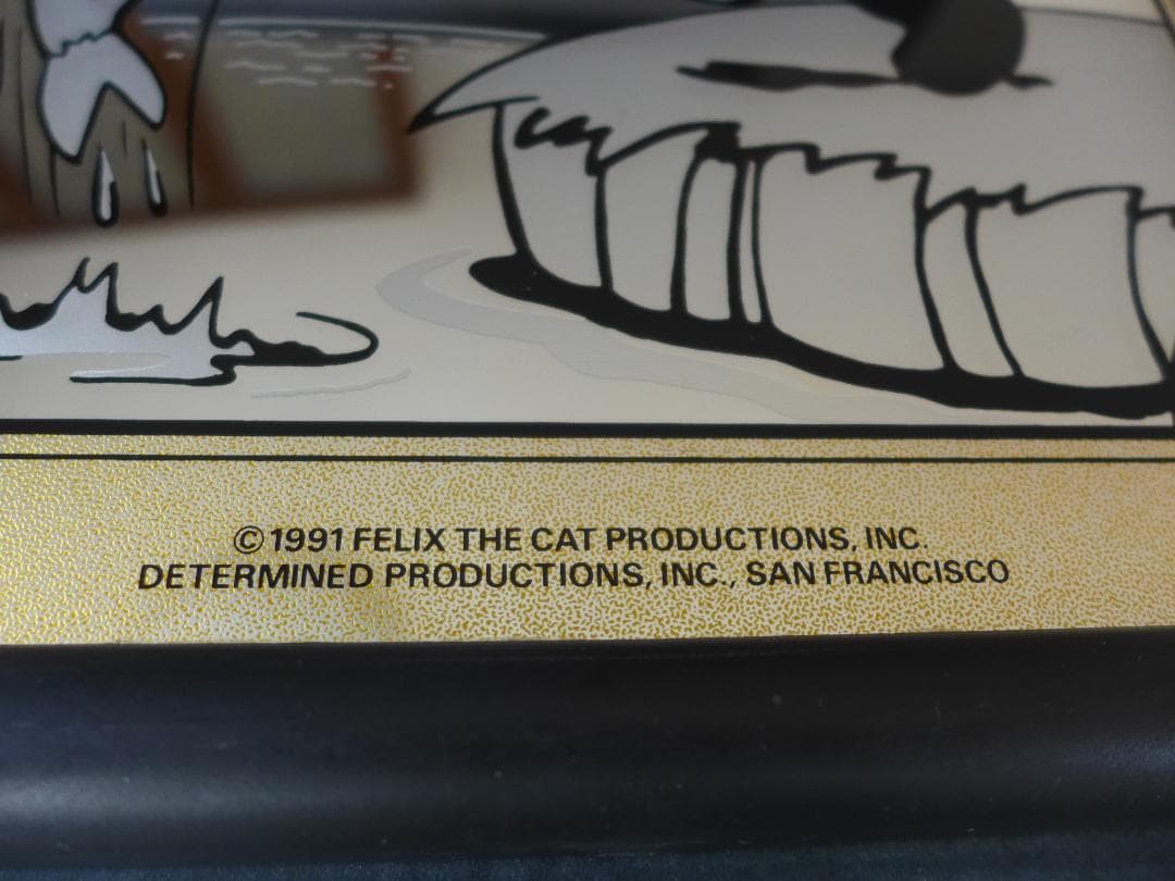 時代物　フィリックス ザ キャット　パブミラー　壁掛け・立掛け兼用　中古　レトロ