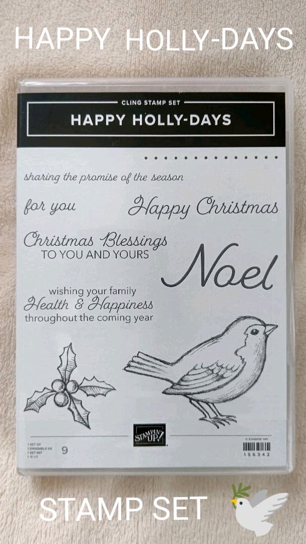 Stampin 'Up Happy Holly-Days ホリーボーダーパンチ付