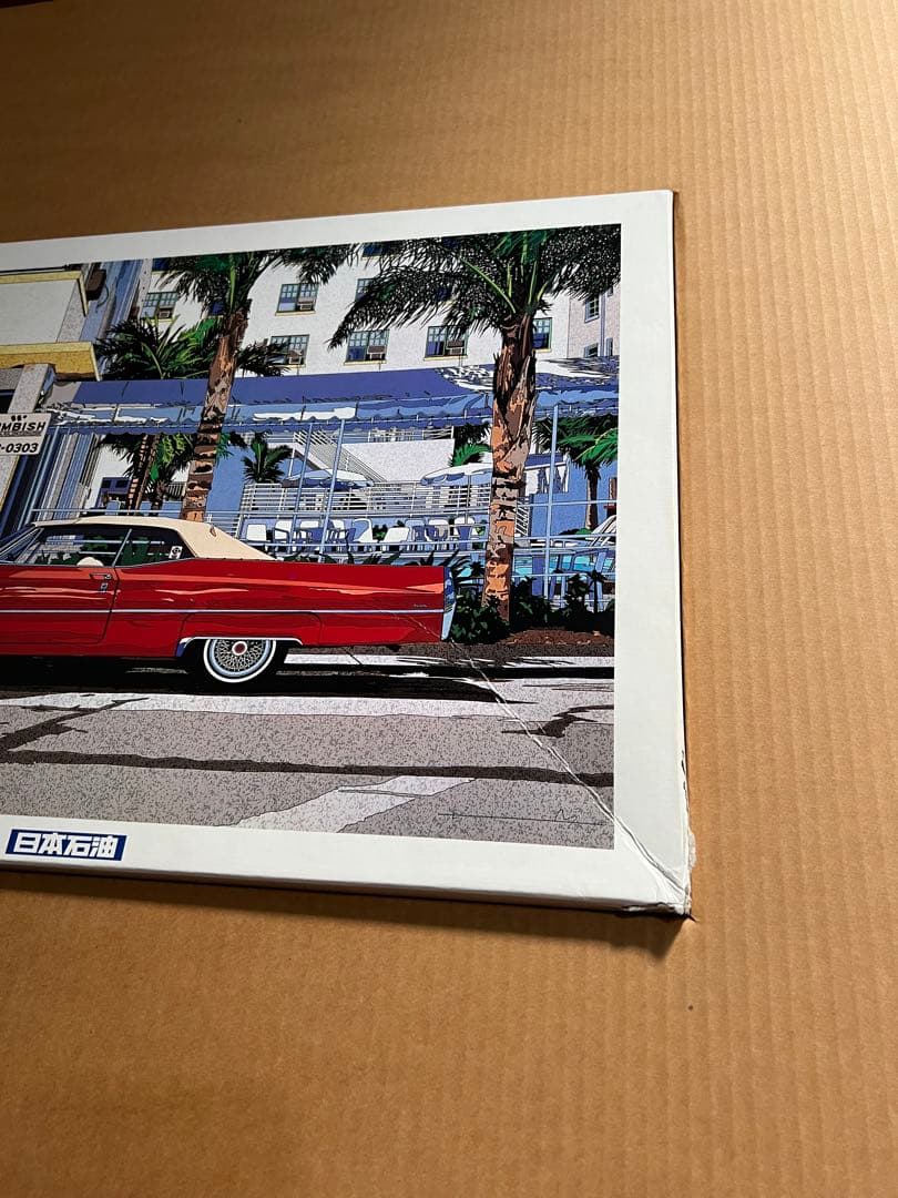 鈴木英人 パズル 特大 エネオス プレゼント アメ車 イラスト 昭和 平成