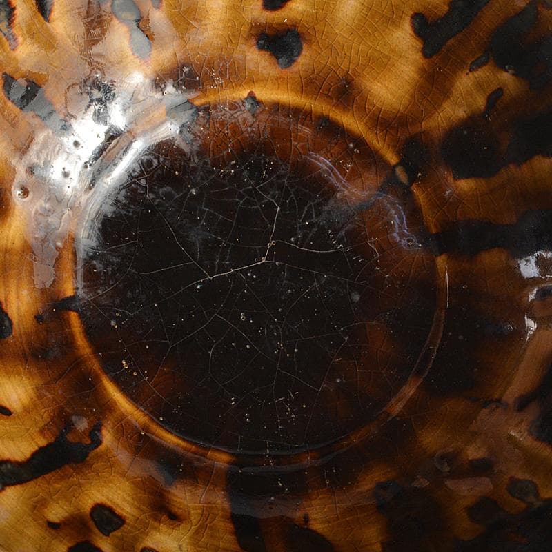 中国　南宋　吉州窯　玳玻天目茶碗　C R5585