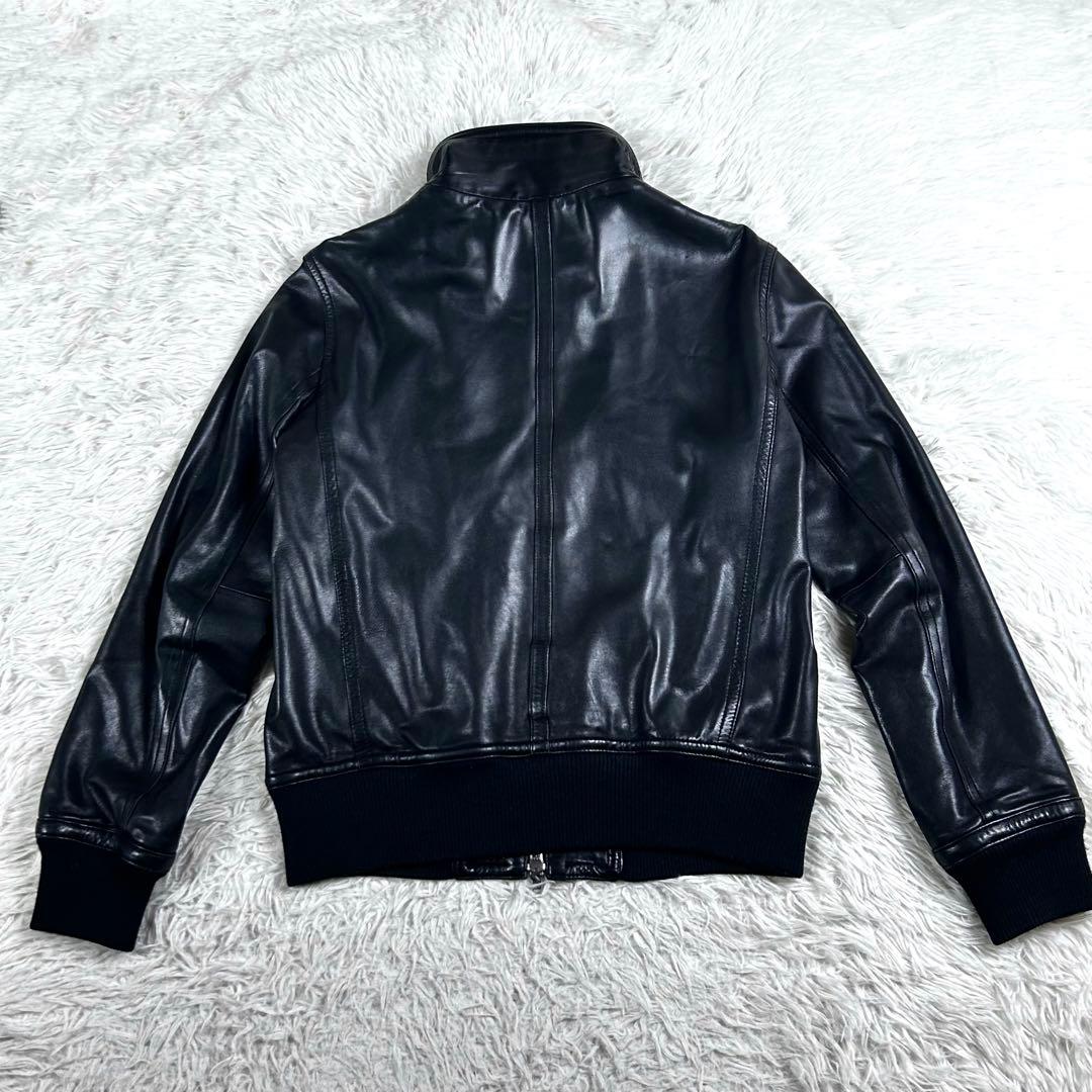 アーバンリサーチ ラムレザー シングルライダースジャケット Lサイズ ブラック