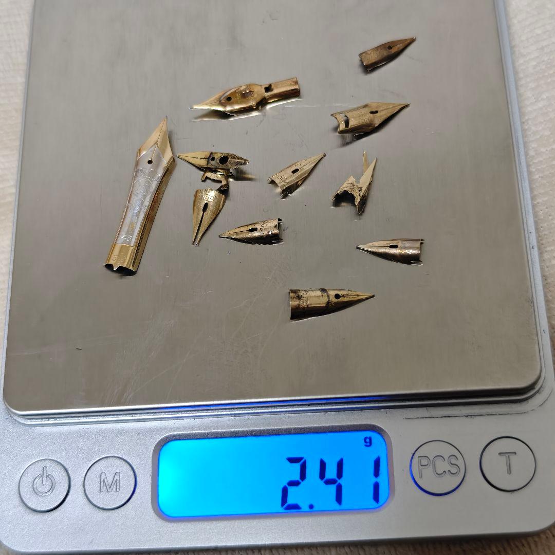 万年筆 ペン先 14K刻印 まとめ 約2.41g