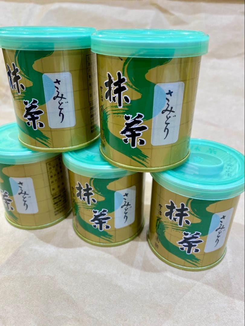 京都　宇治抹茶　山政小山園　さみどり　30g 5缶セット
