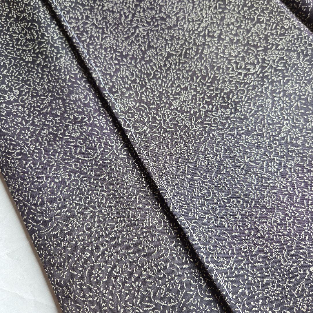 【訳有】細かな模様を楽しむ　チャコールグレーのお召