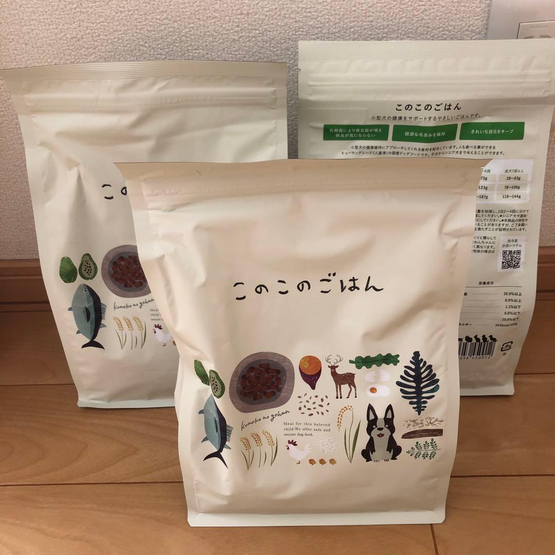 急ぎ！期限3/13日　このこのごはん　ドッグフード　3袋セット