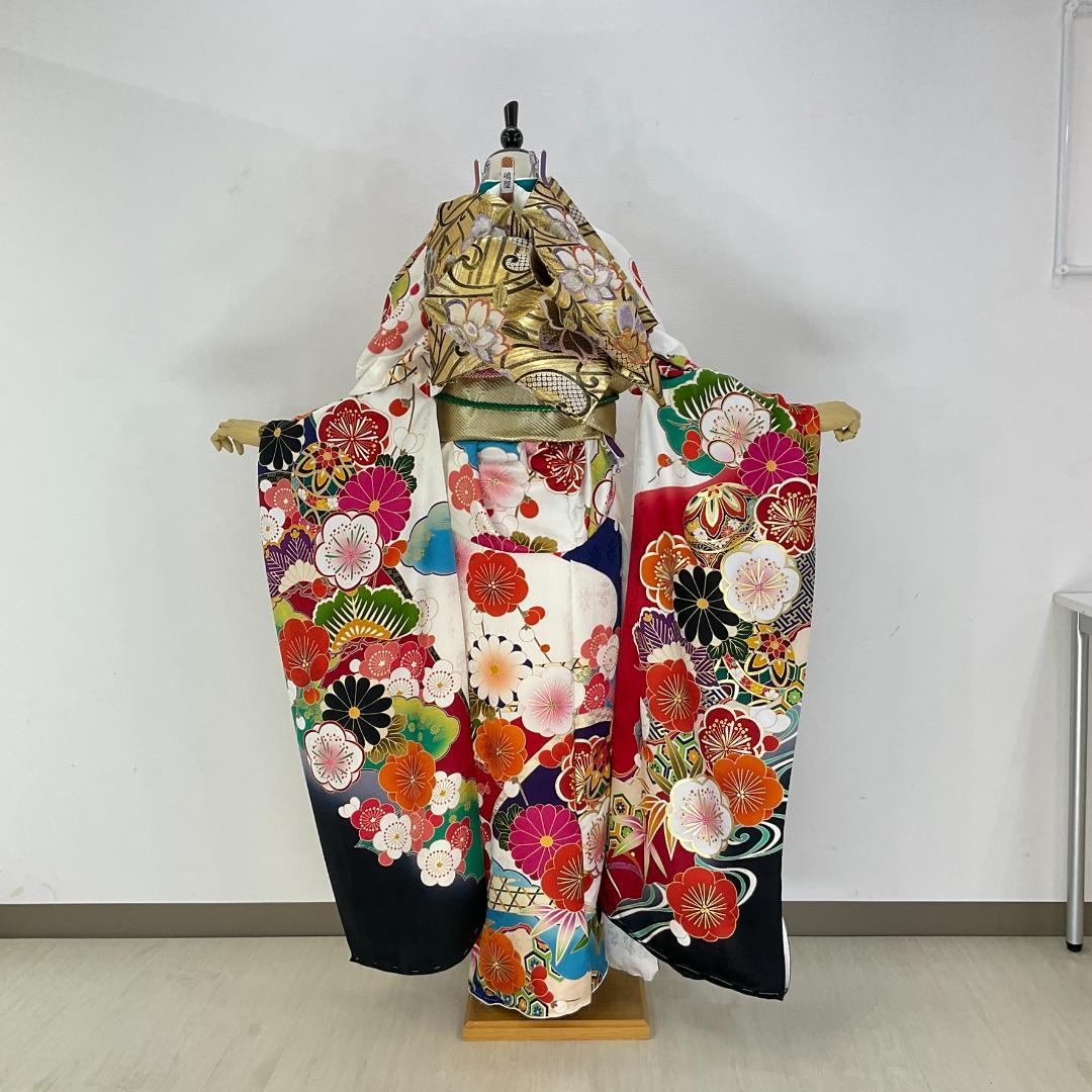 ★WATAAME★　お振袖フルセット　白　モダンテイスト　サイズ自由